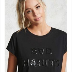 Bad Habits black tee